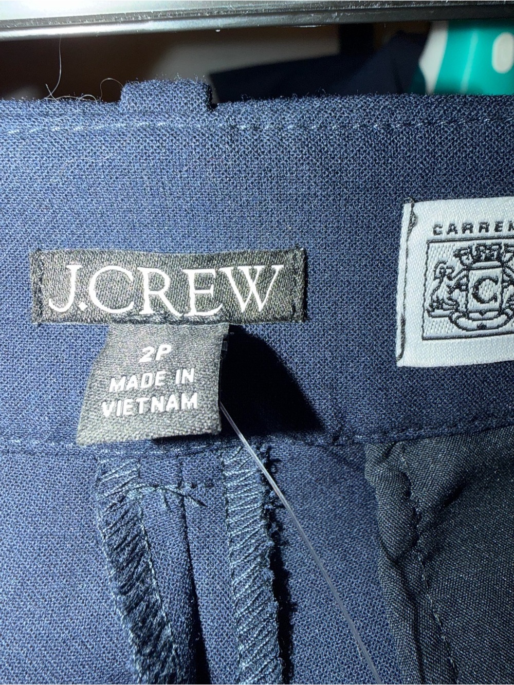 J. Crew Navy Wide Leg Women’s Trouser in Four-Season Stretch - Picture 3 of 3
